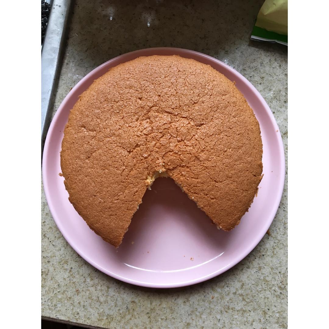 6寸原味戚风蛋糕
