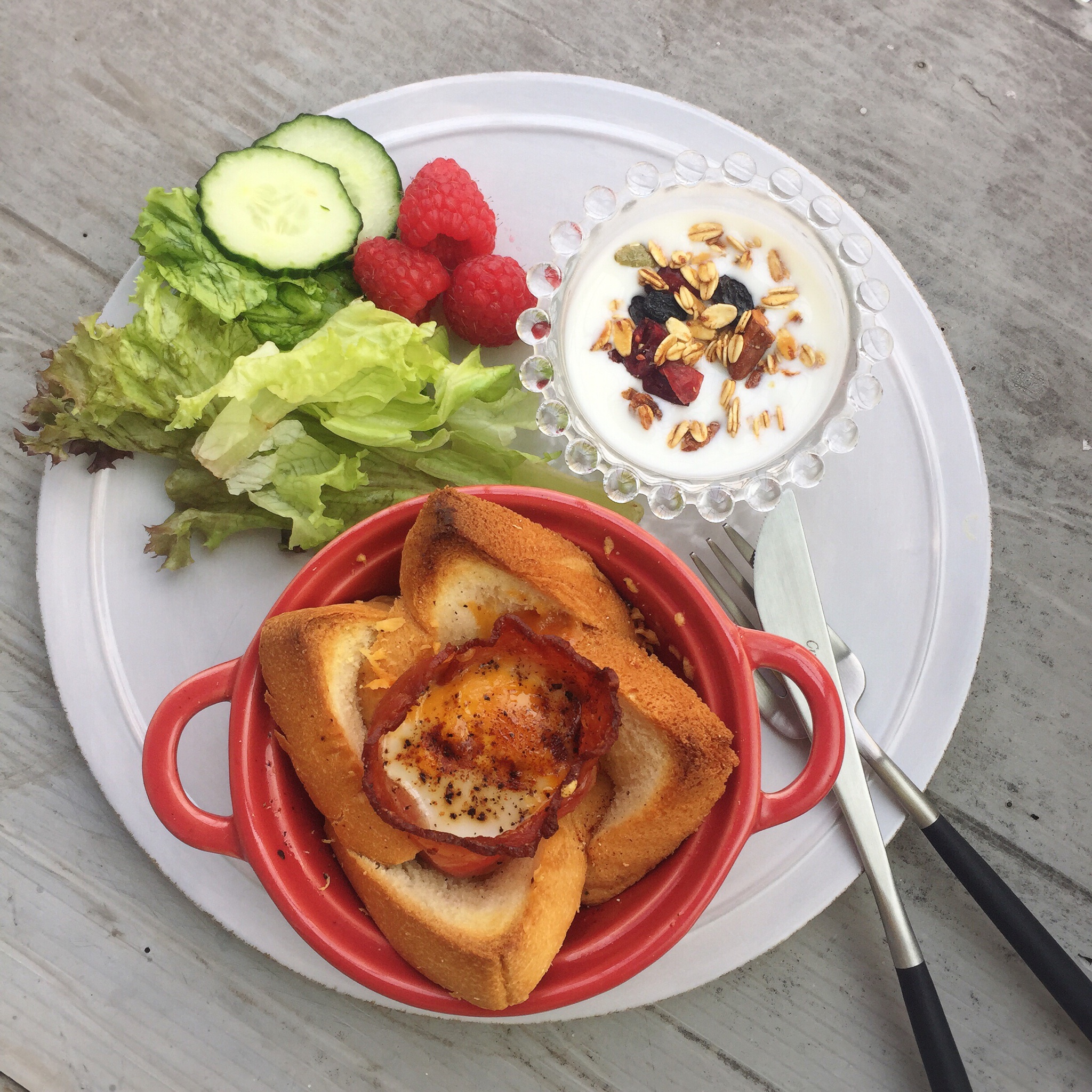 培根鸡蛋面包杯