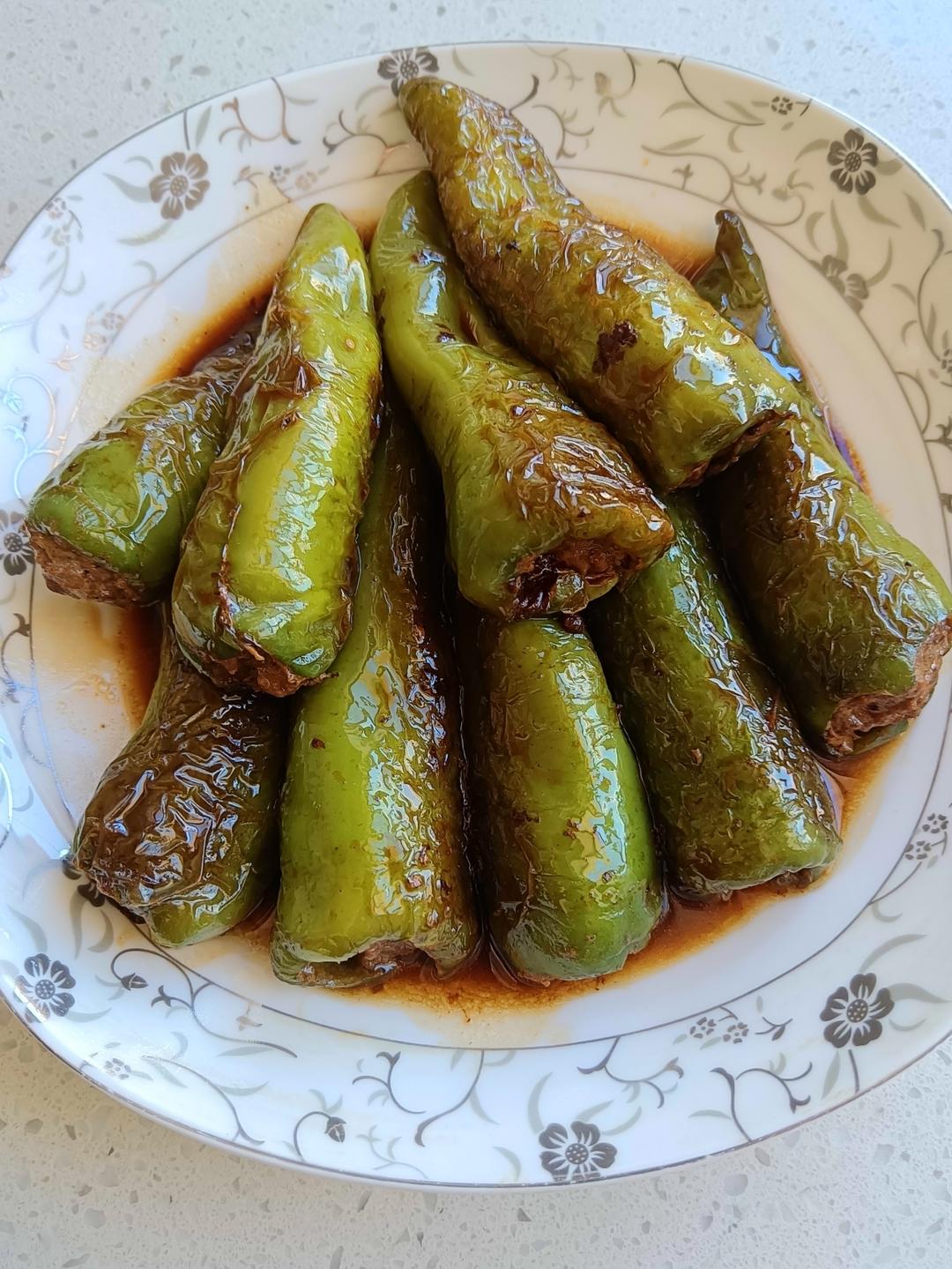 米饭杀手‼️虎皮青椒酿肉