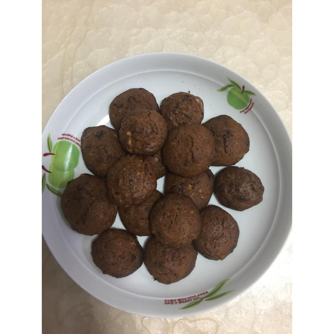 红枣红糖核桃饼干