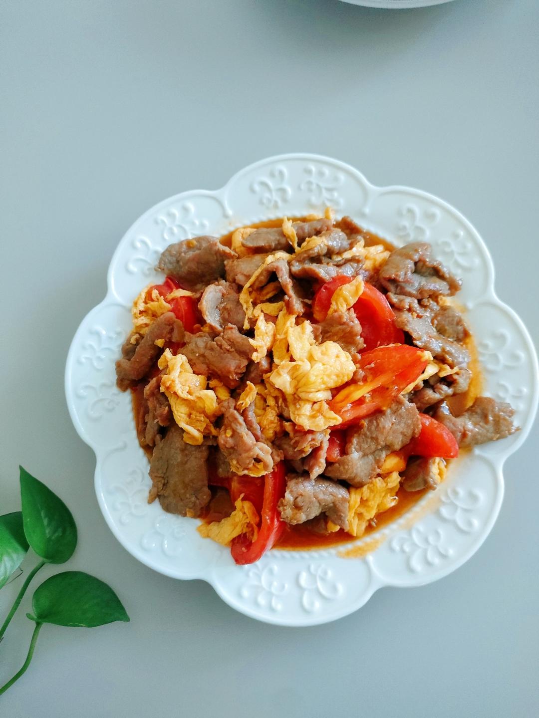 满满的蛋白质营养！快手下饭菜｜牛肉鸡蛋炒番茄🍅