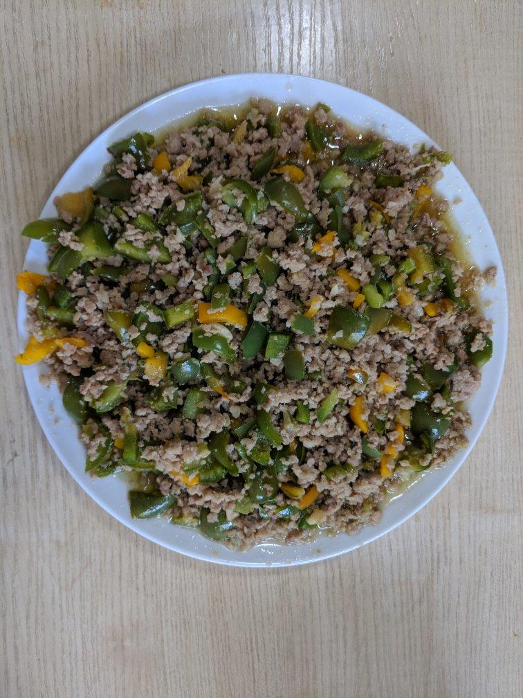 青椒肉末