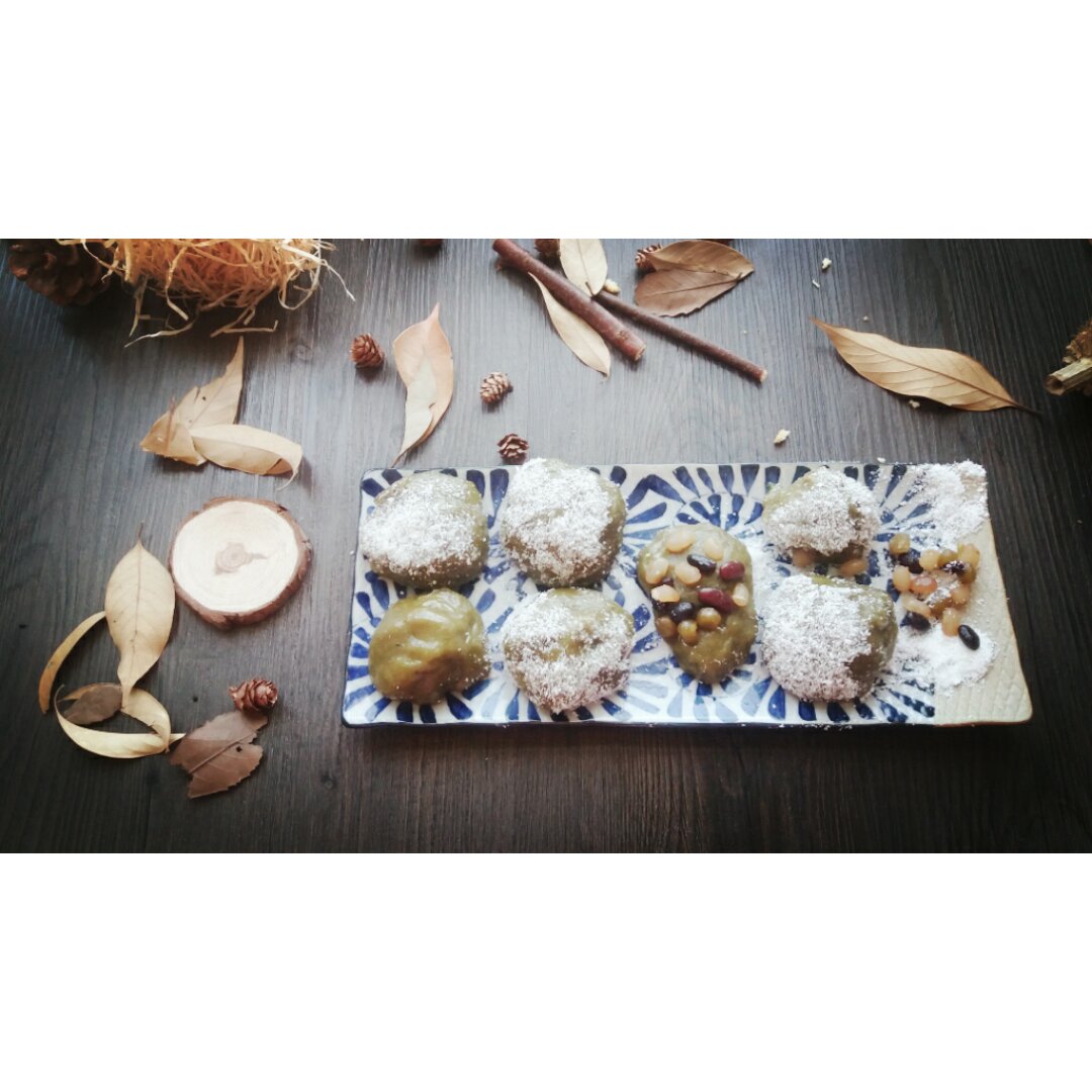 抹茶红豆糯米糍