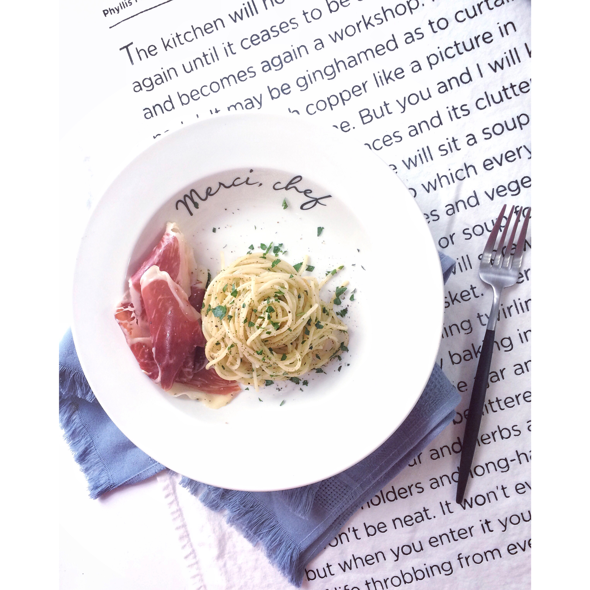 谢熊猫君｜大蒜橄榄油炒面