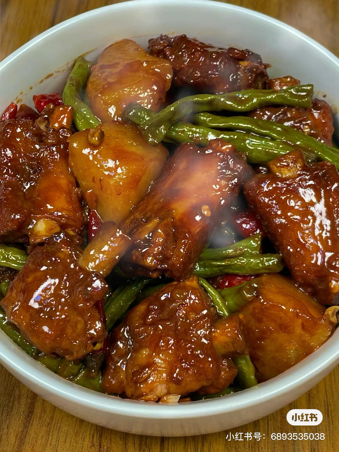 排骨炖豆角，土豆，茄子