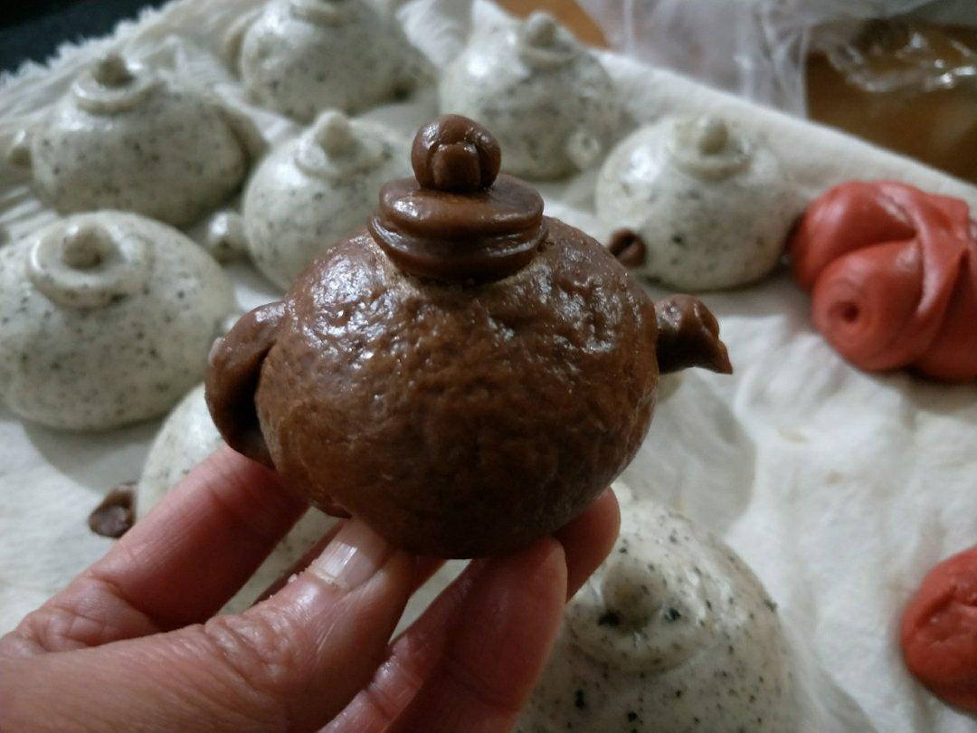 花样面食茶壶馒头