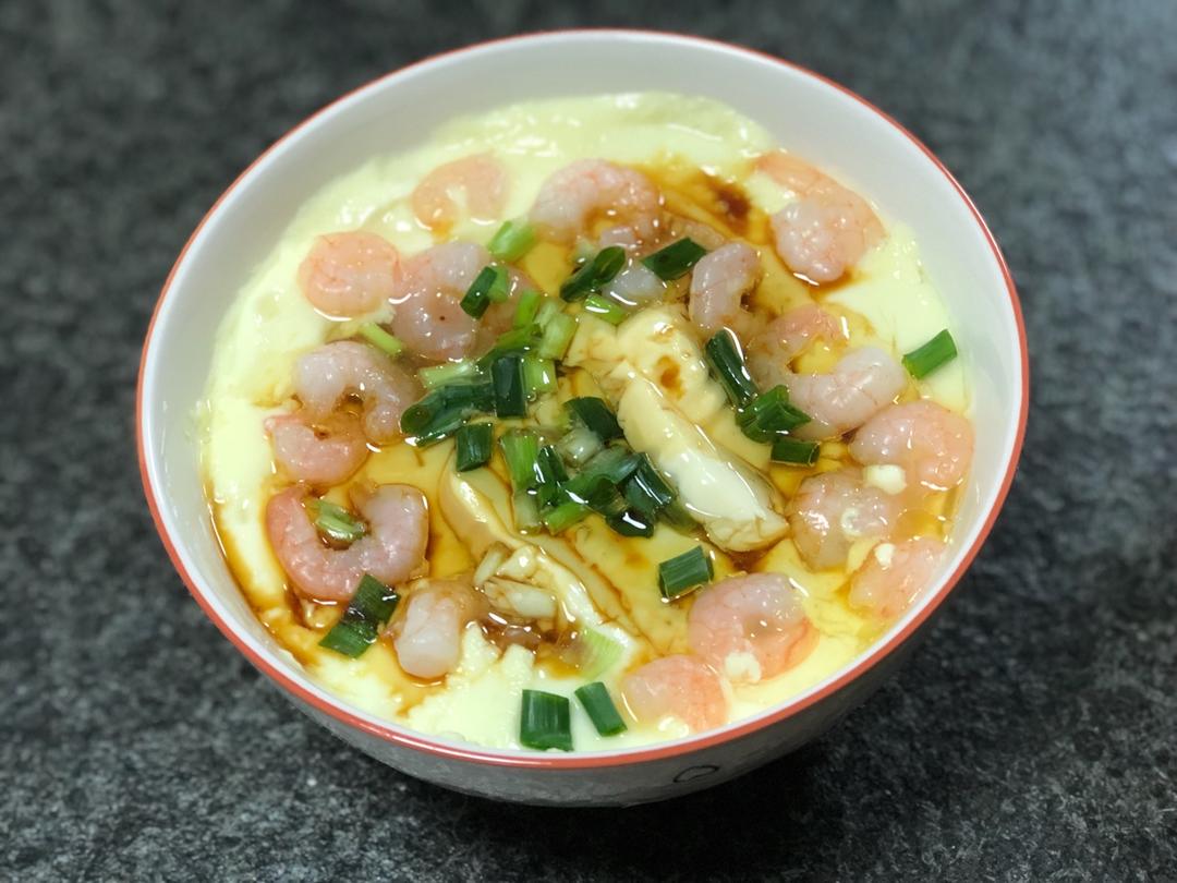 减肥也能吃虾仁豆腐蒸水蛋
