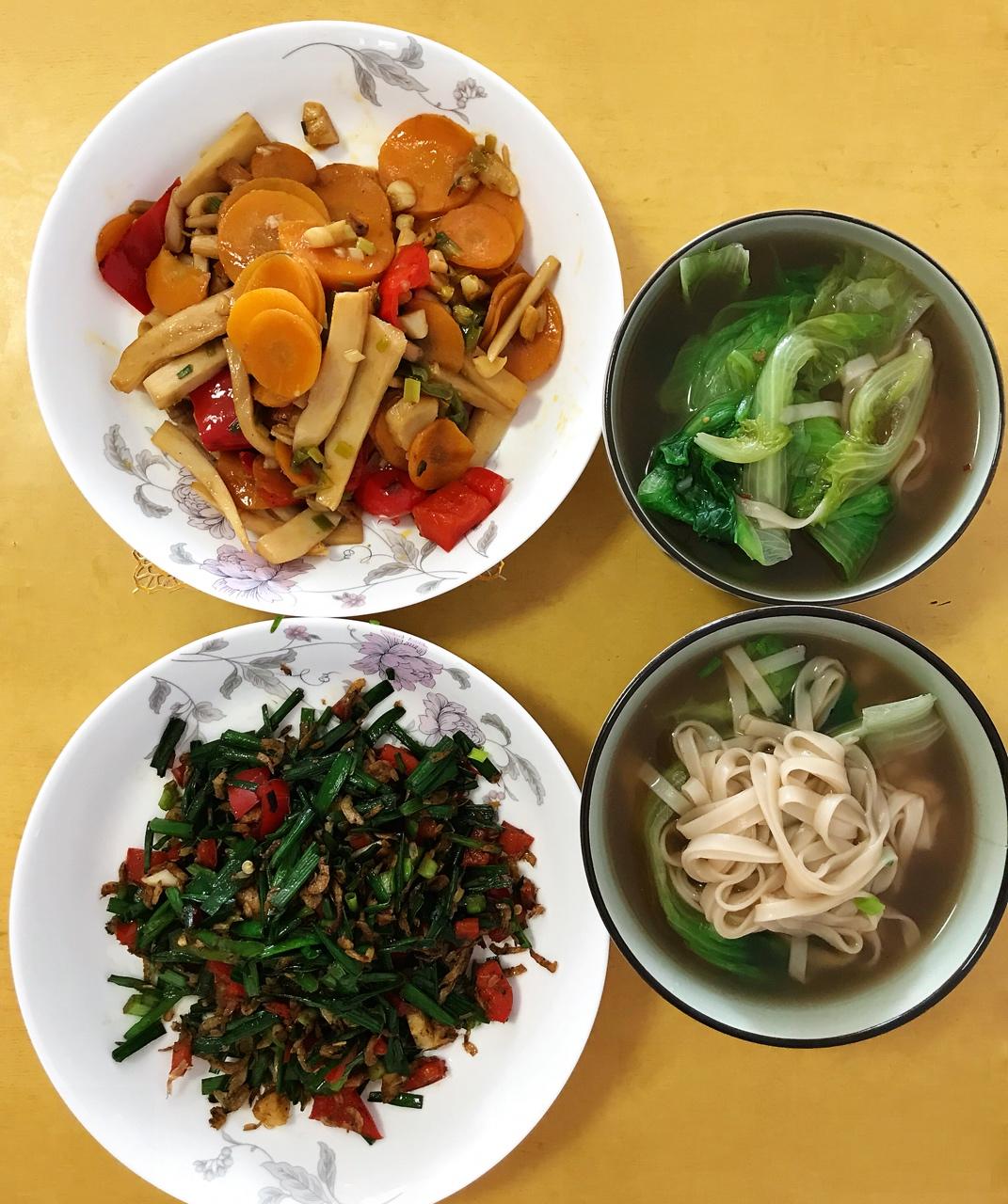 家常菜～韭菜炒虾皮