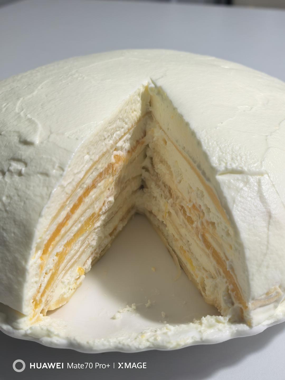 芒果千层蛋糕，100%成功告别煎皮无能