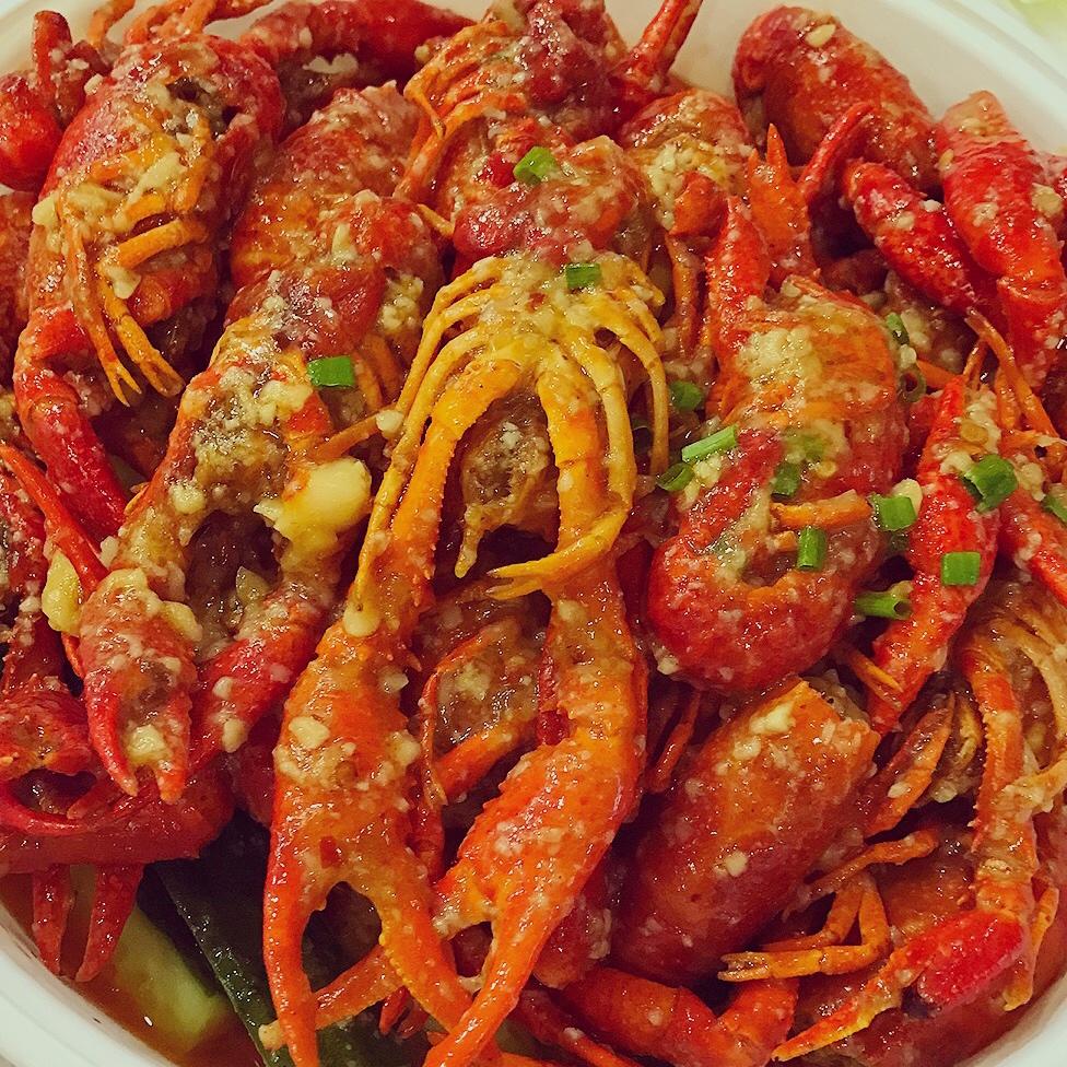 crystal做的蒜蓉小龙虾