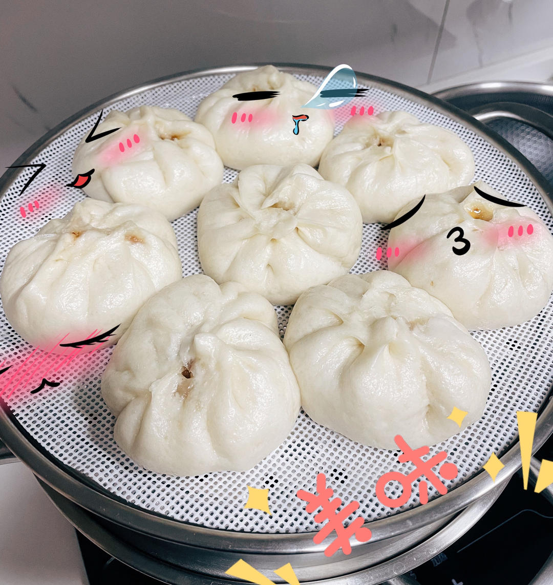 解密水光肌㊙️爆汁叉烧包（全视频）