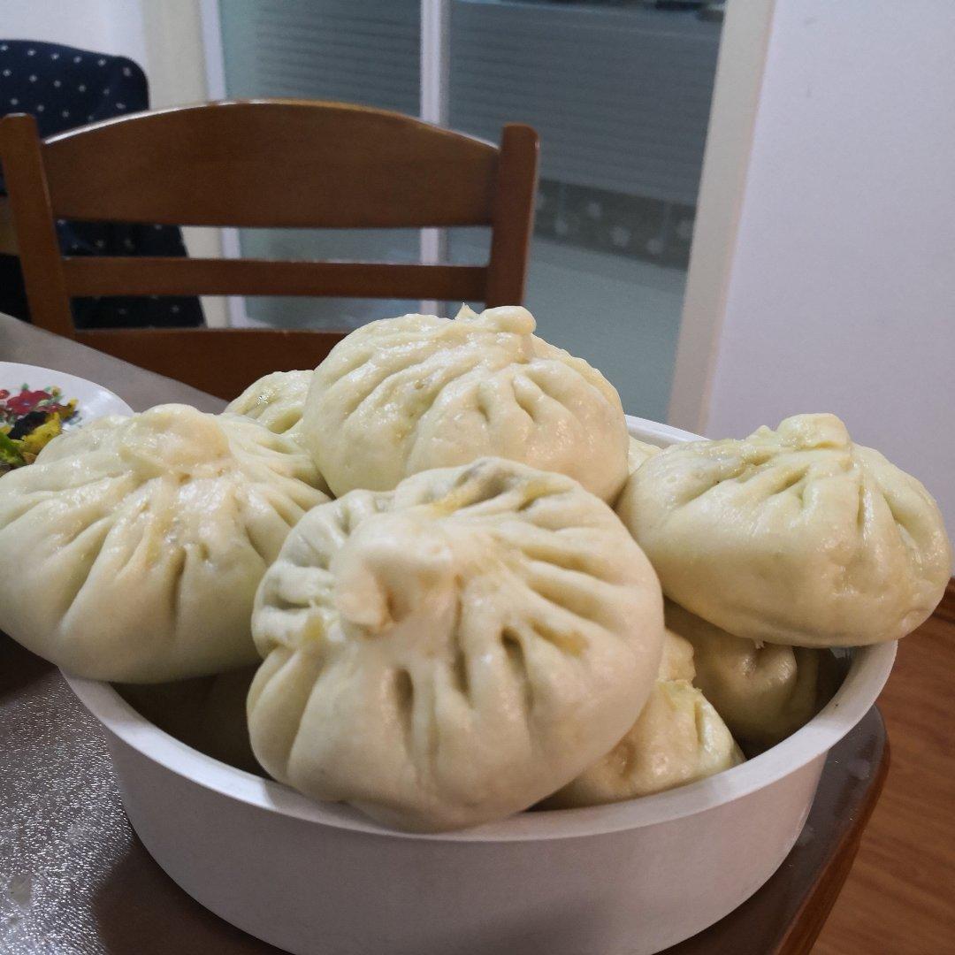 虾皮小白菜素包子