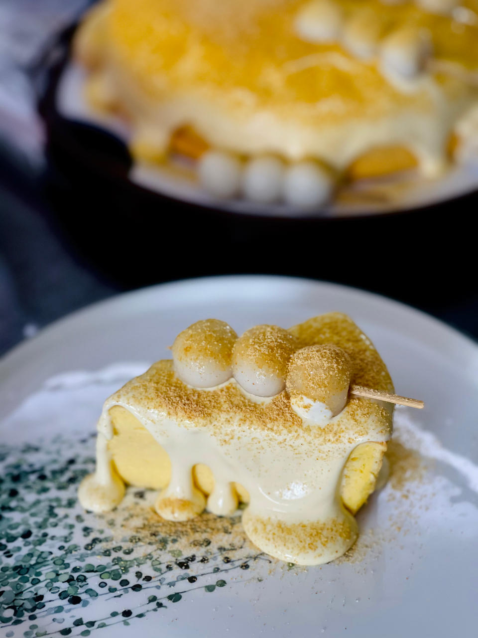 好吃到舔盘子的【白玉豆乳爆浆蛋糕】