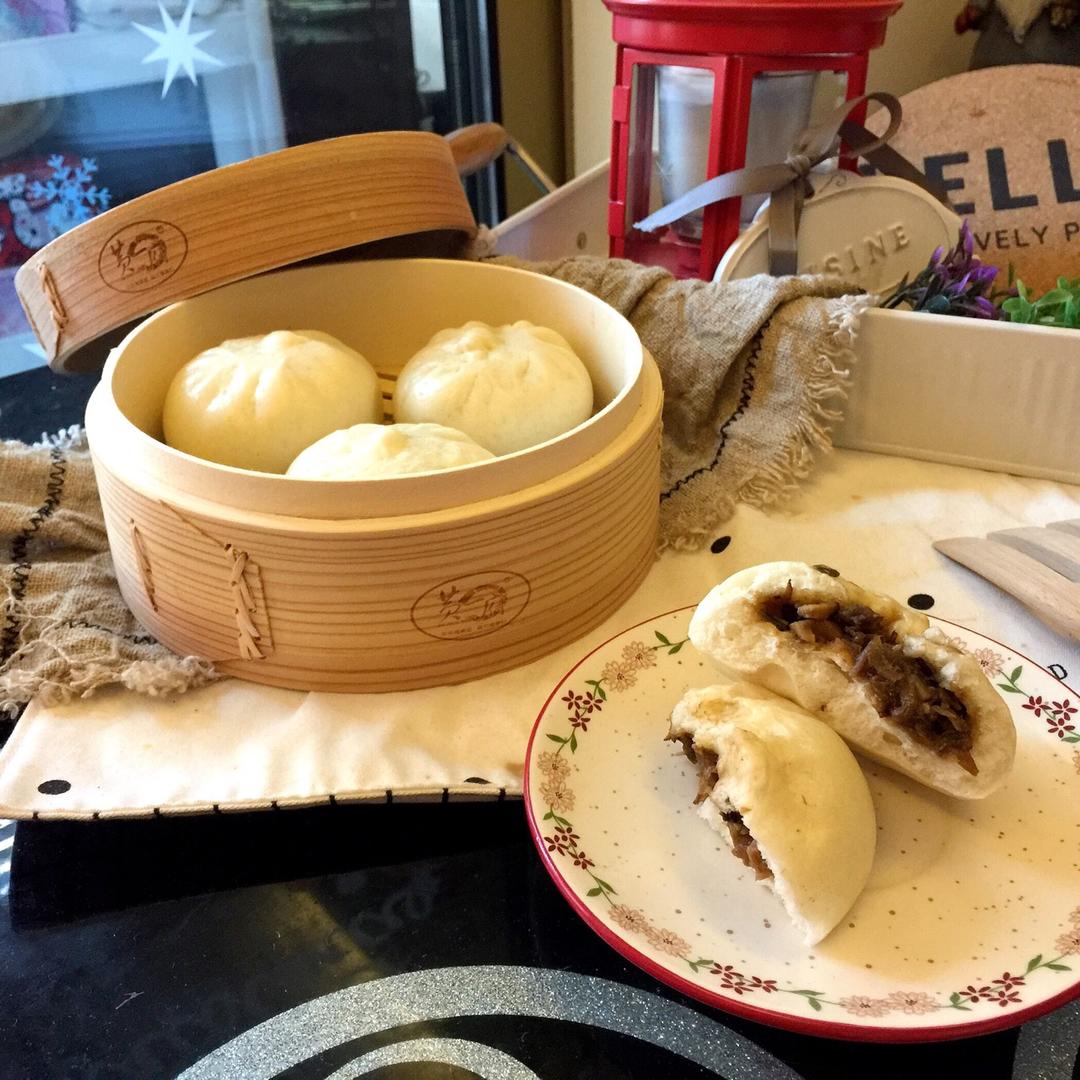 【好吃不骚的】梅干菜鸭肉包