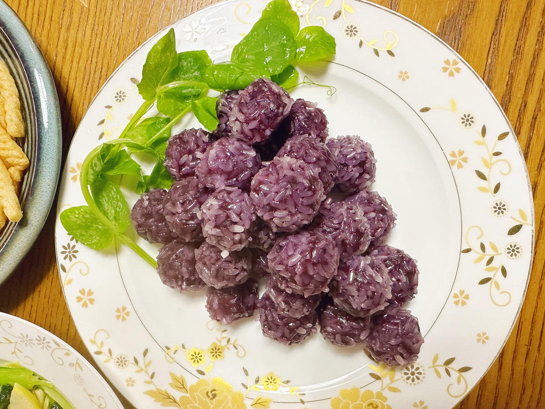 【年夜饭必备甜品】紫气东来紫薯糯米丸子