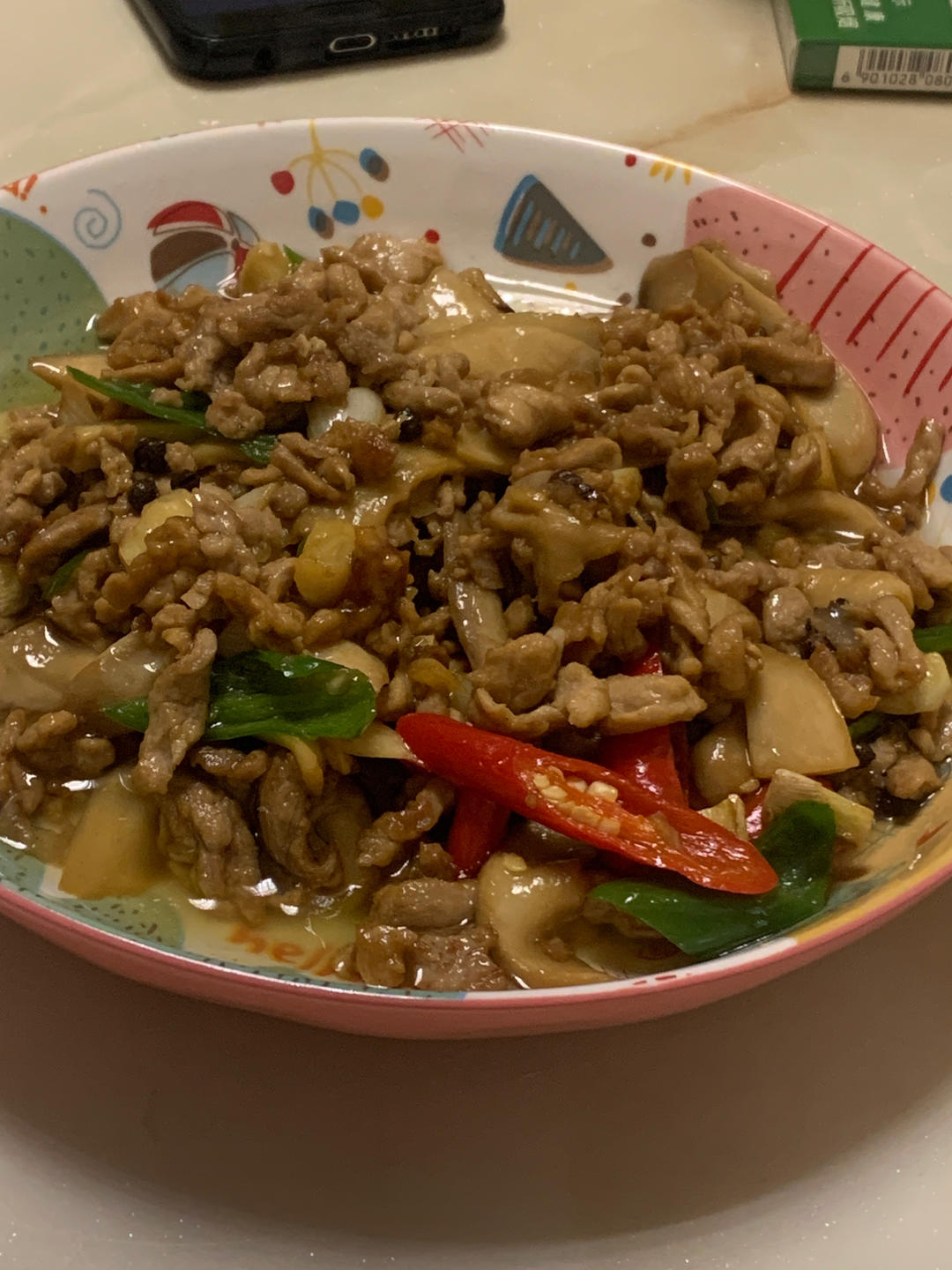 杏鲍菇炒肉片