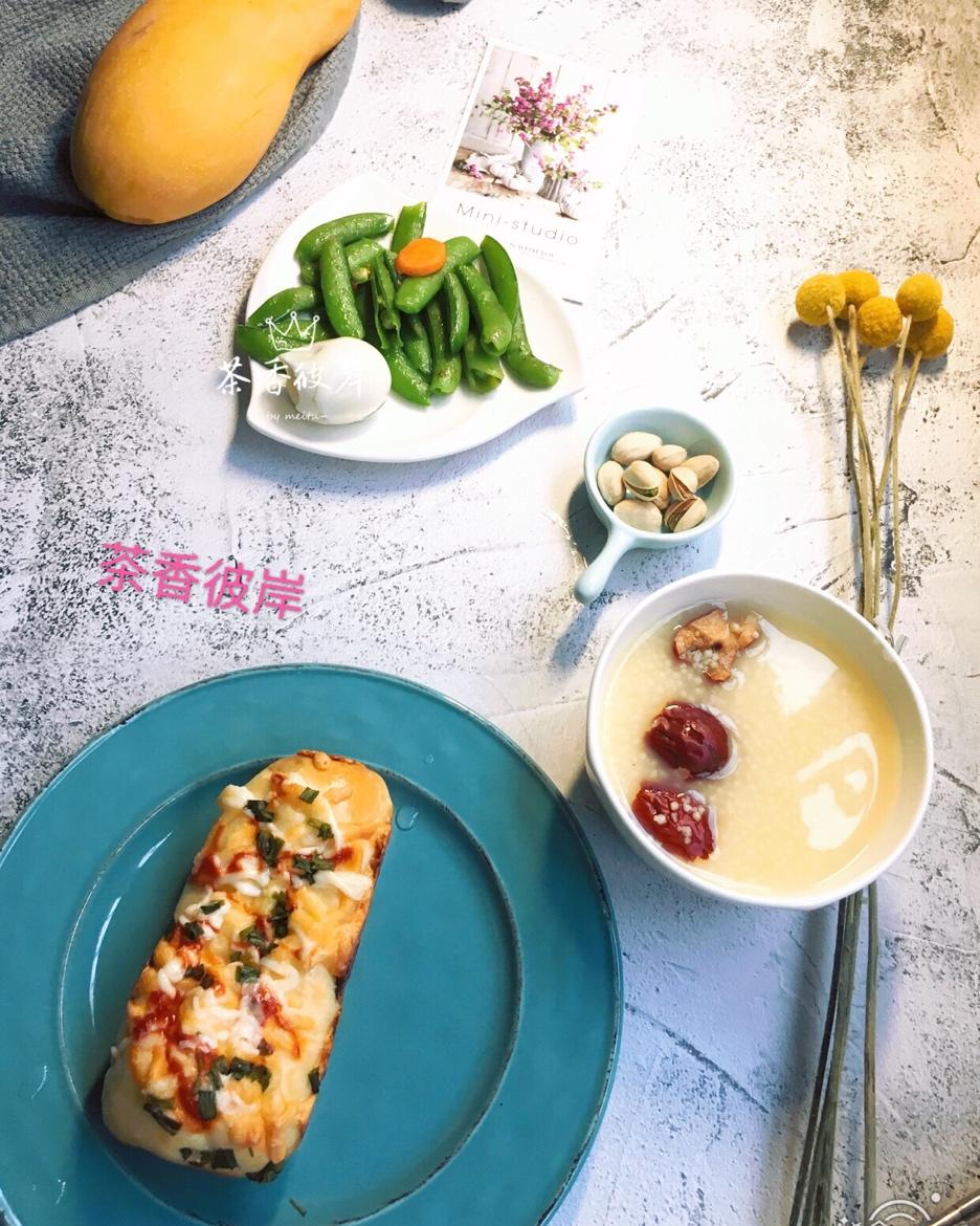 超软香葱芝士面包【减油减糖】