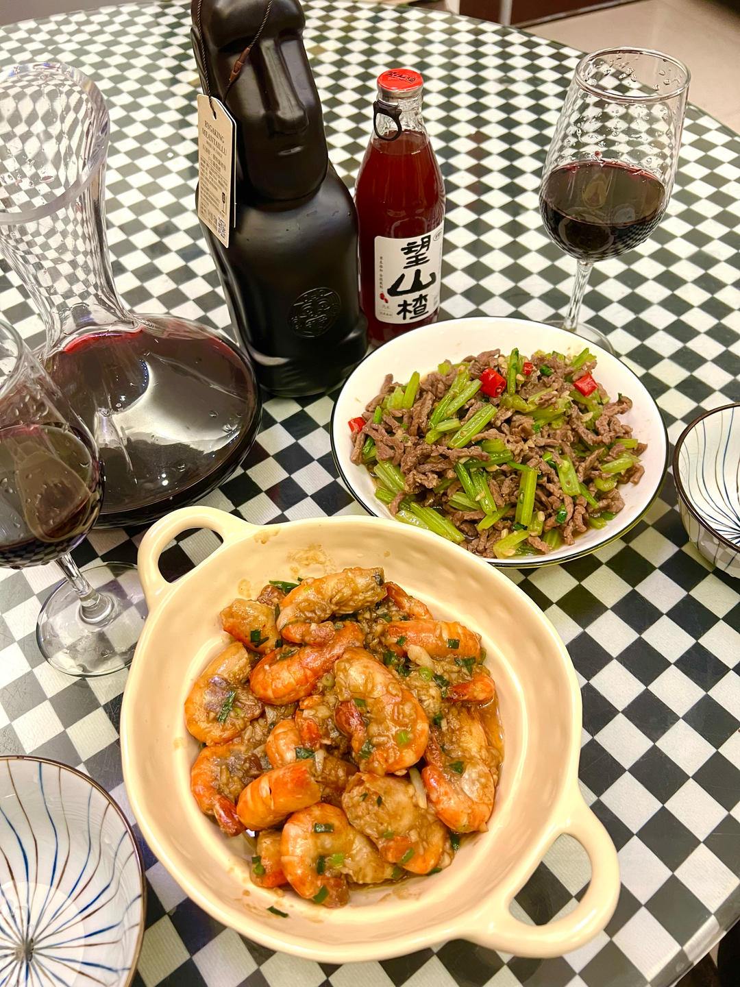 芥末蒜蓉罗氏虾