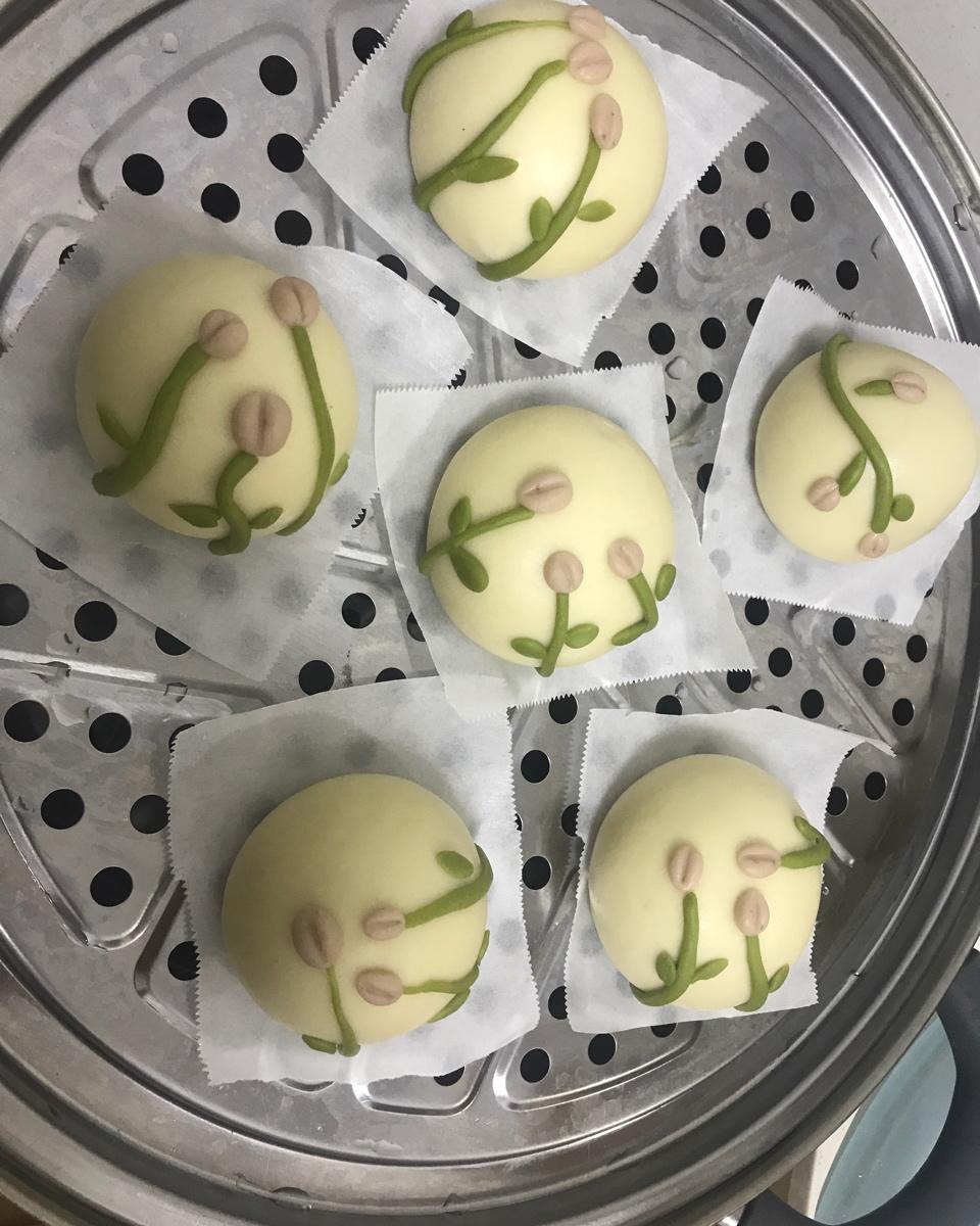 春日花朵馒头