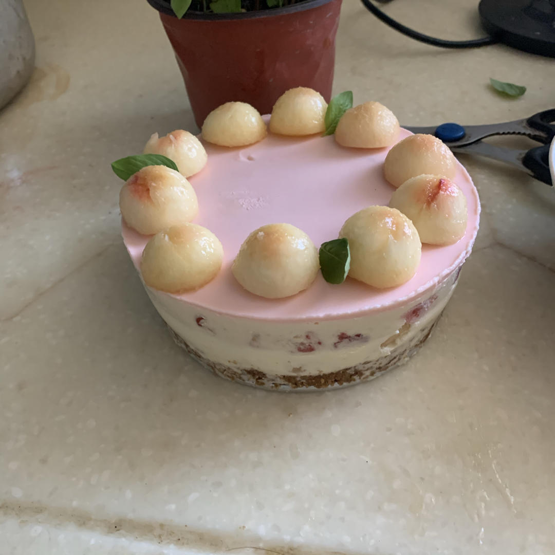 桃子的诱惑：蜜桃慕斯蛋糕