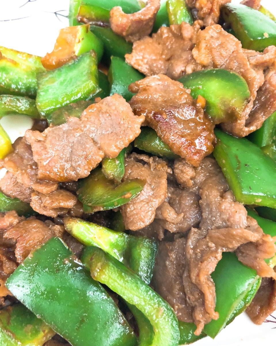 青红椒炒牛肉