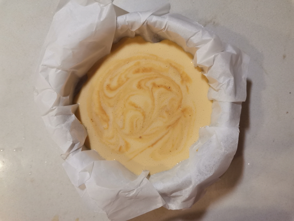 太妃组—太妃酸奶伪巴斯克烧焦芝士蛋糕的做法 步骤4