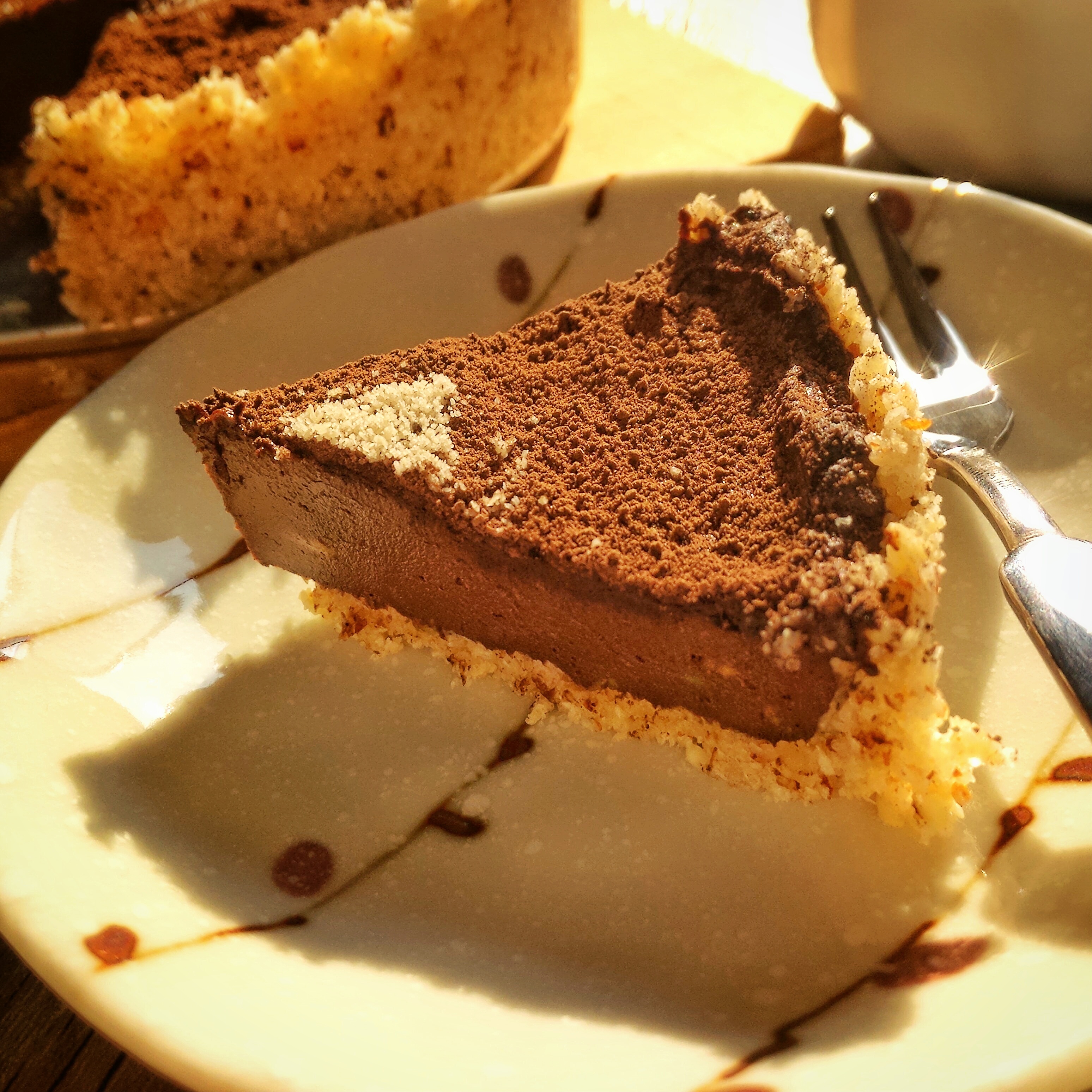 [素食]牛油果巧克力塔 avocado chocolate tart (raw vegan)