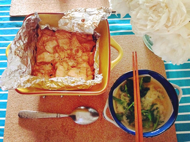 黑胡椒煎三文鱼排
