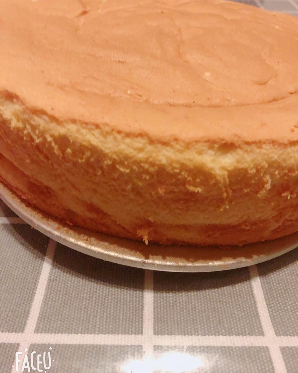 超好记八寸戚风蛋糕（后蛋法）