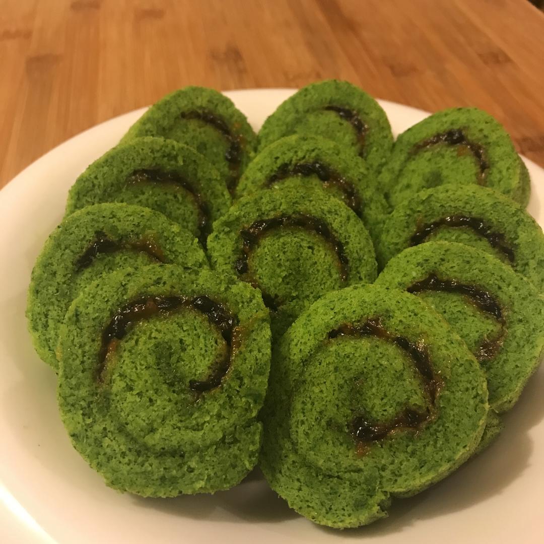 菠菜蛋糕卷（艾叶蛋糕卷)