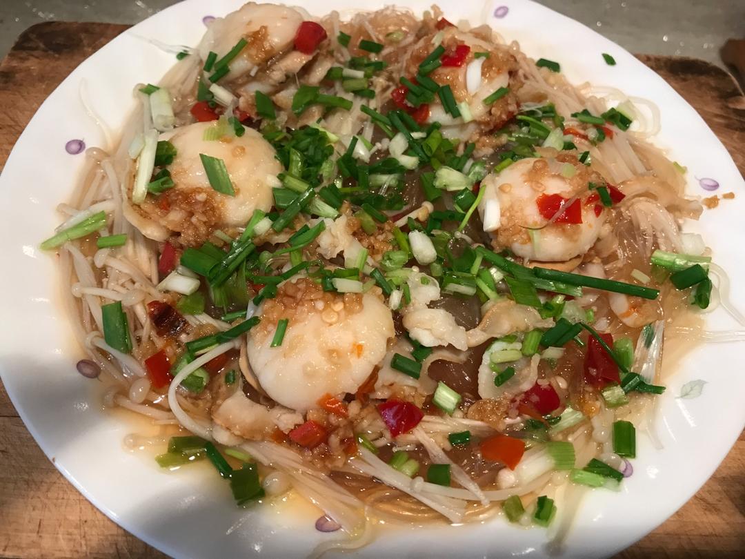 蒜蓉粉丝蒸扇贝