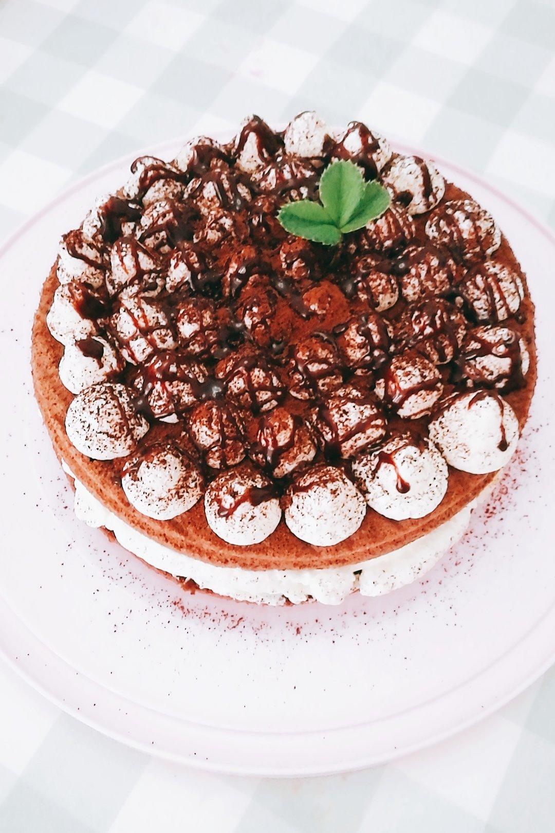 lily520521做的6寸可可蛋糕