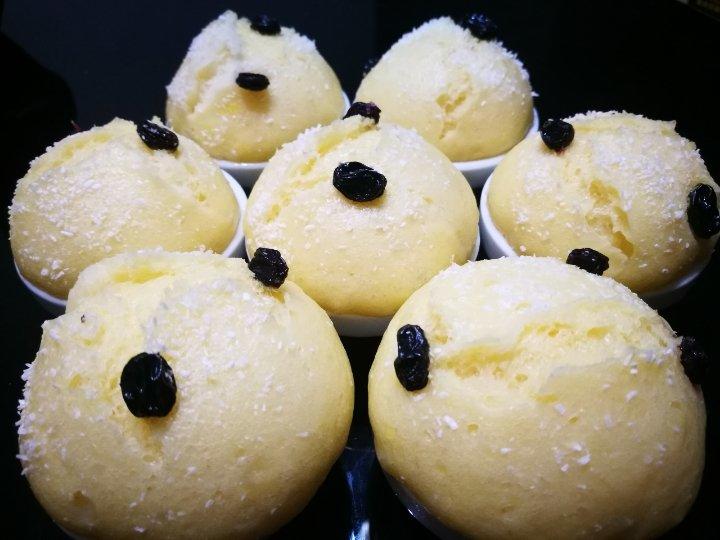 两个鸡蛋一碗面 全程手不粘面 轻松搞定小碗蒸发糕 蓬松煊软 比面包好吃