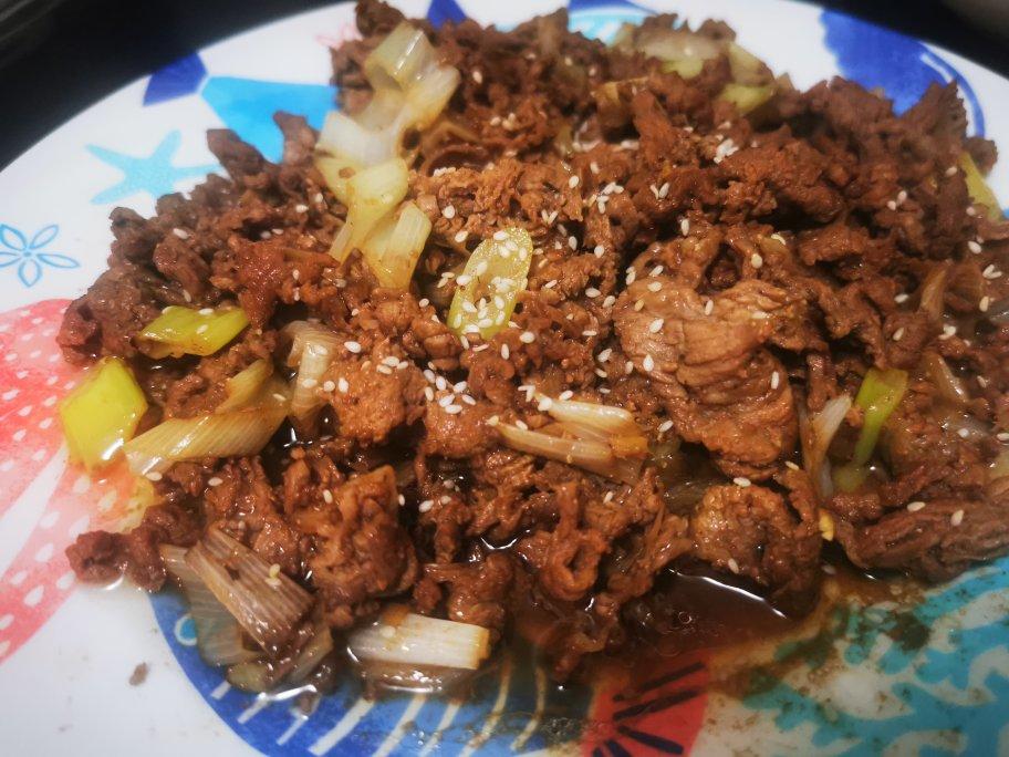 大葱炒嫩牛肉