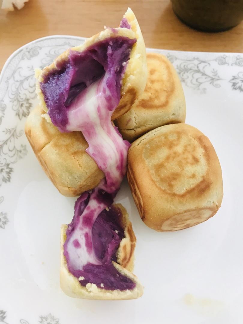 网红爆浆紫薯仙豆糕(低卡版)超长拉丝