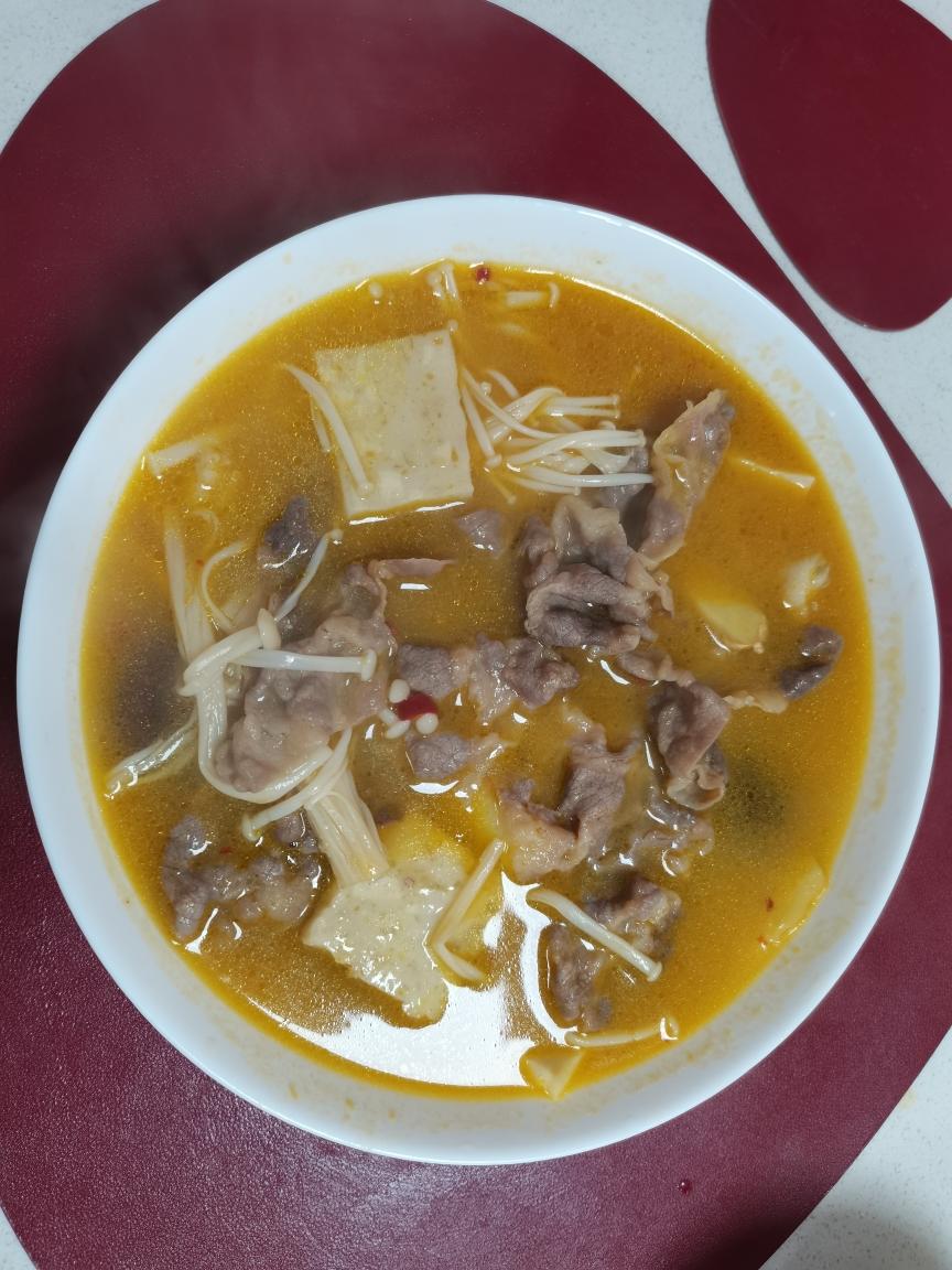 酸汤肥牛（简易版）的做法