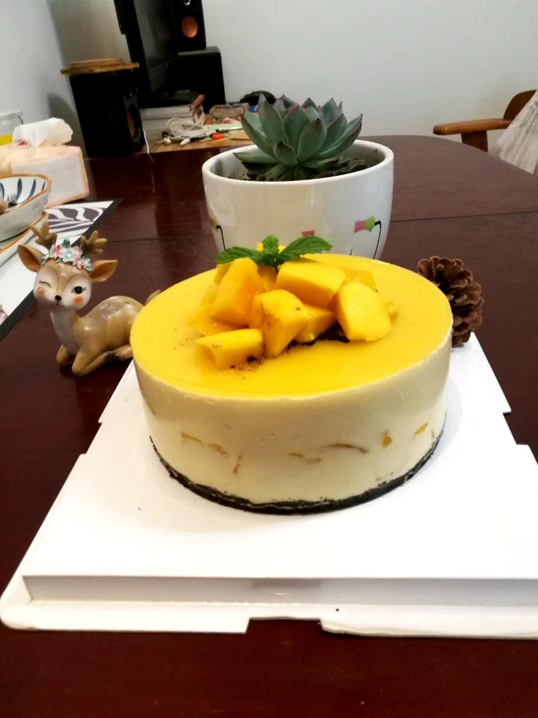 【视频】芒果慕斯（6寸） | 含镜面果胶配方