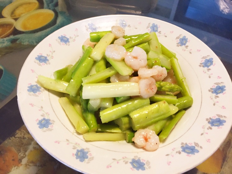 虾仁芦笋