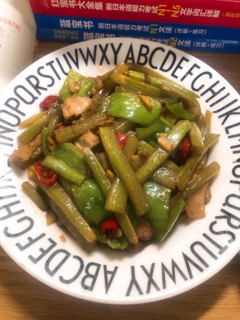 莴笋炒五花肉