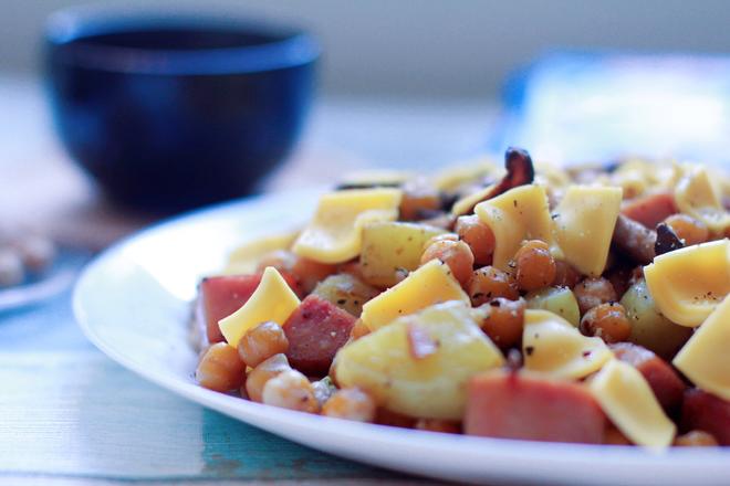 鹰嘴豆热沙拉——早餐系列的做法