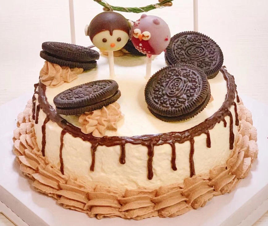 私房烘焙｜奥利奥淋面生日蛋糕