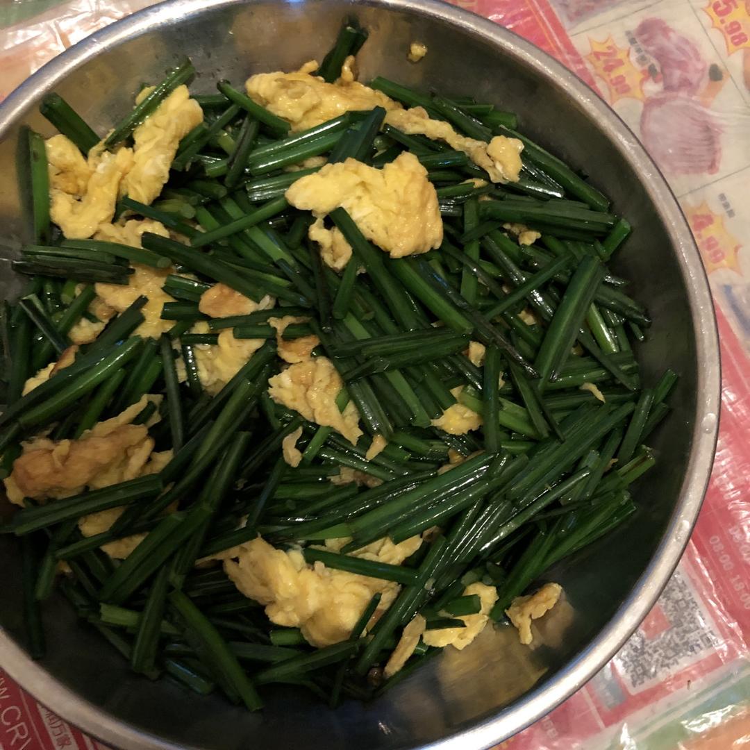 韭苔炒鸡蛋