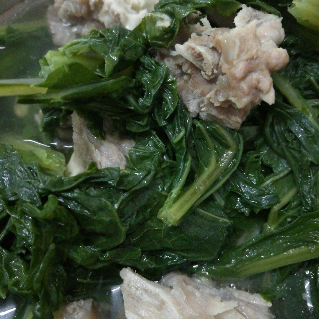 超简单好吃营养:春菜排骨汤