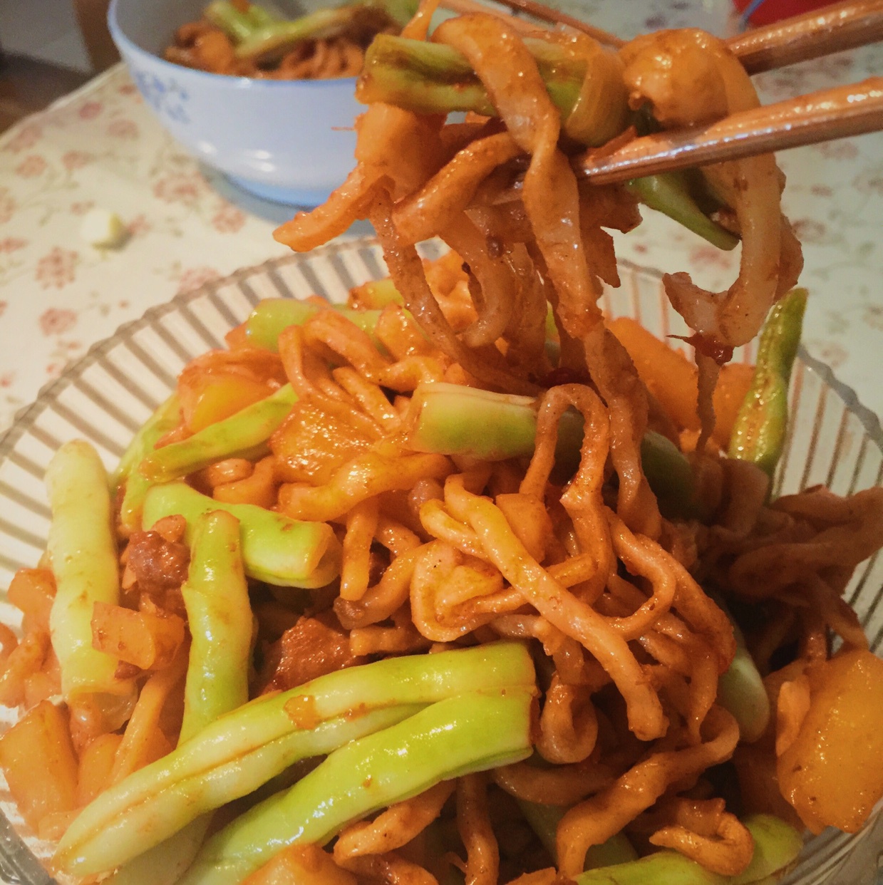 豆角焖面