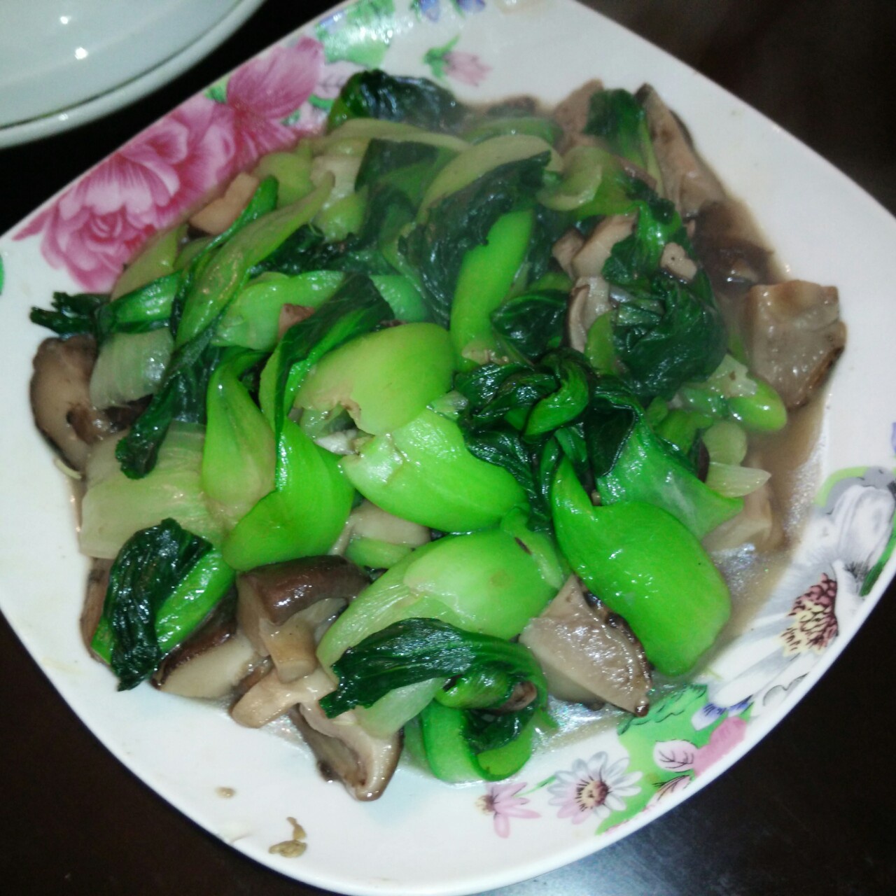香菇炒青菜