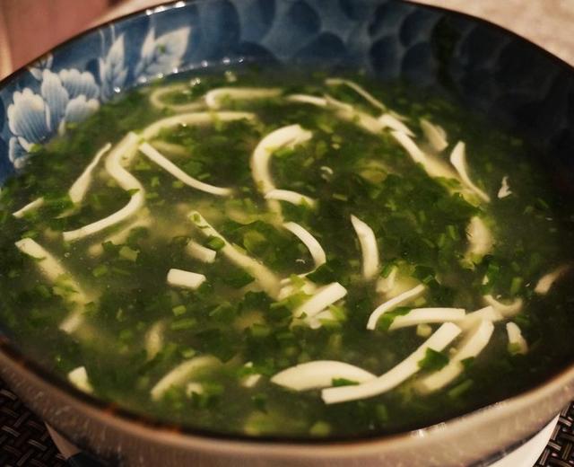素荠菜豆腐汤的做法