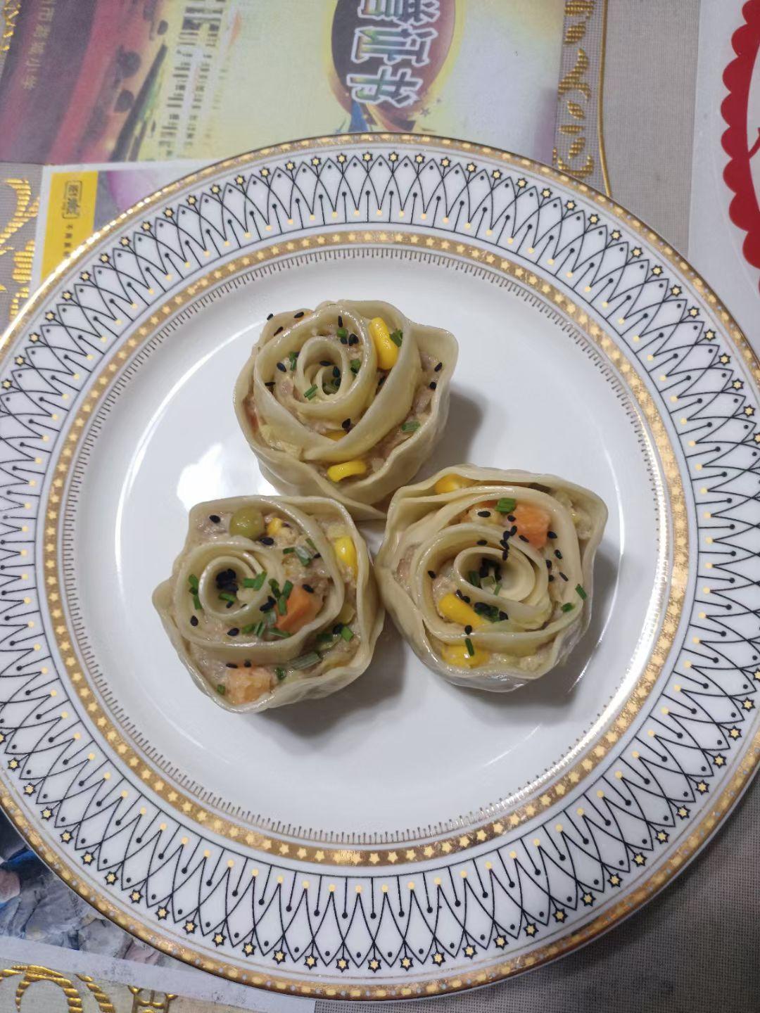 玫瑰花饺子