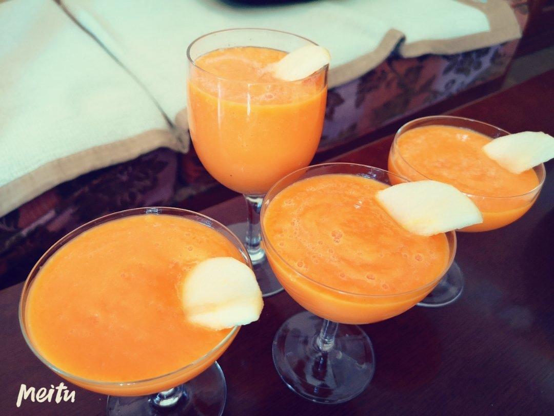 【健康轻食】木瓜苹果思慕雪