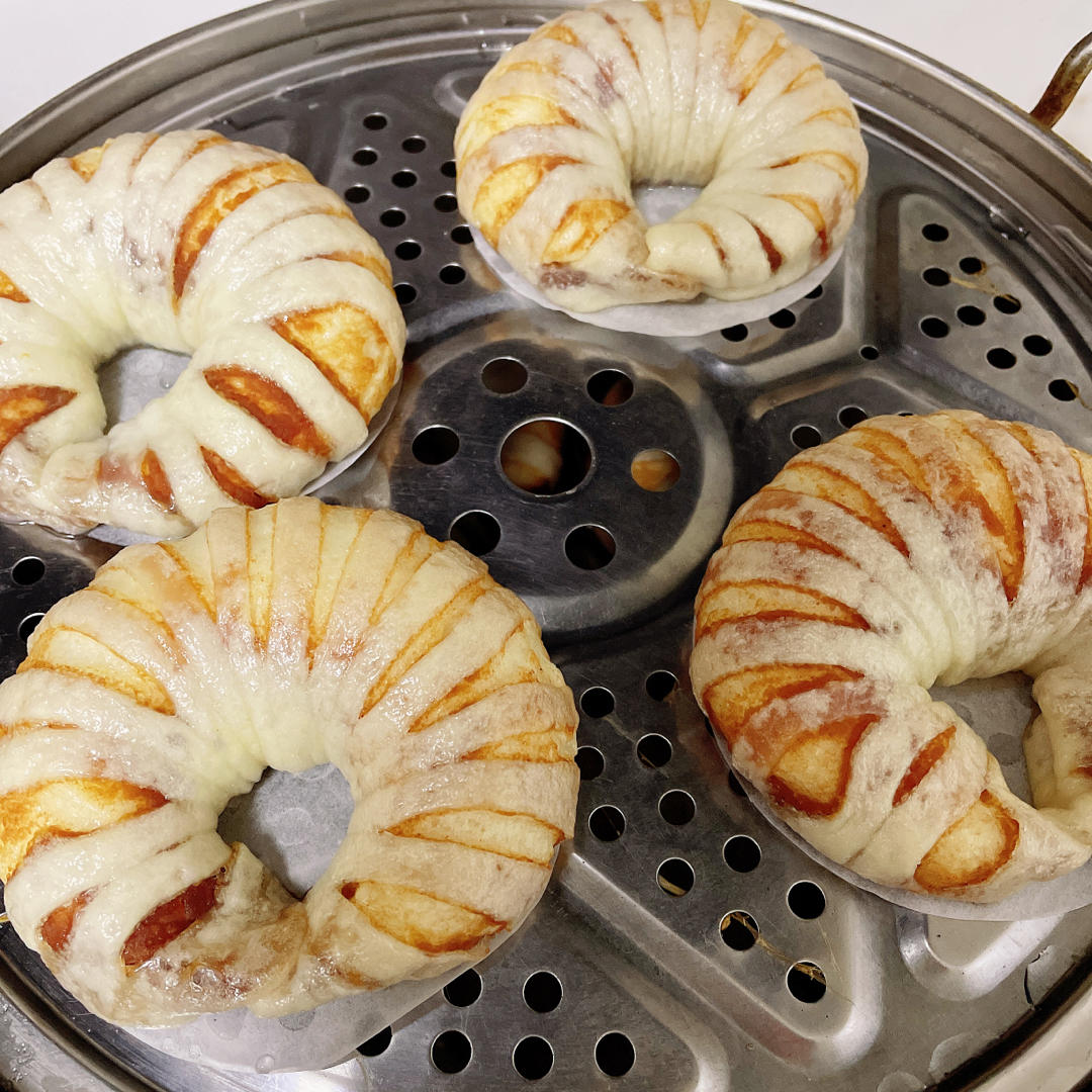 小灯笼豆沙卷 豆沙包 超治愈 一次醒发 附整形细节视频