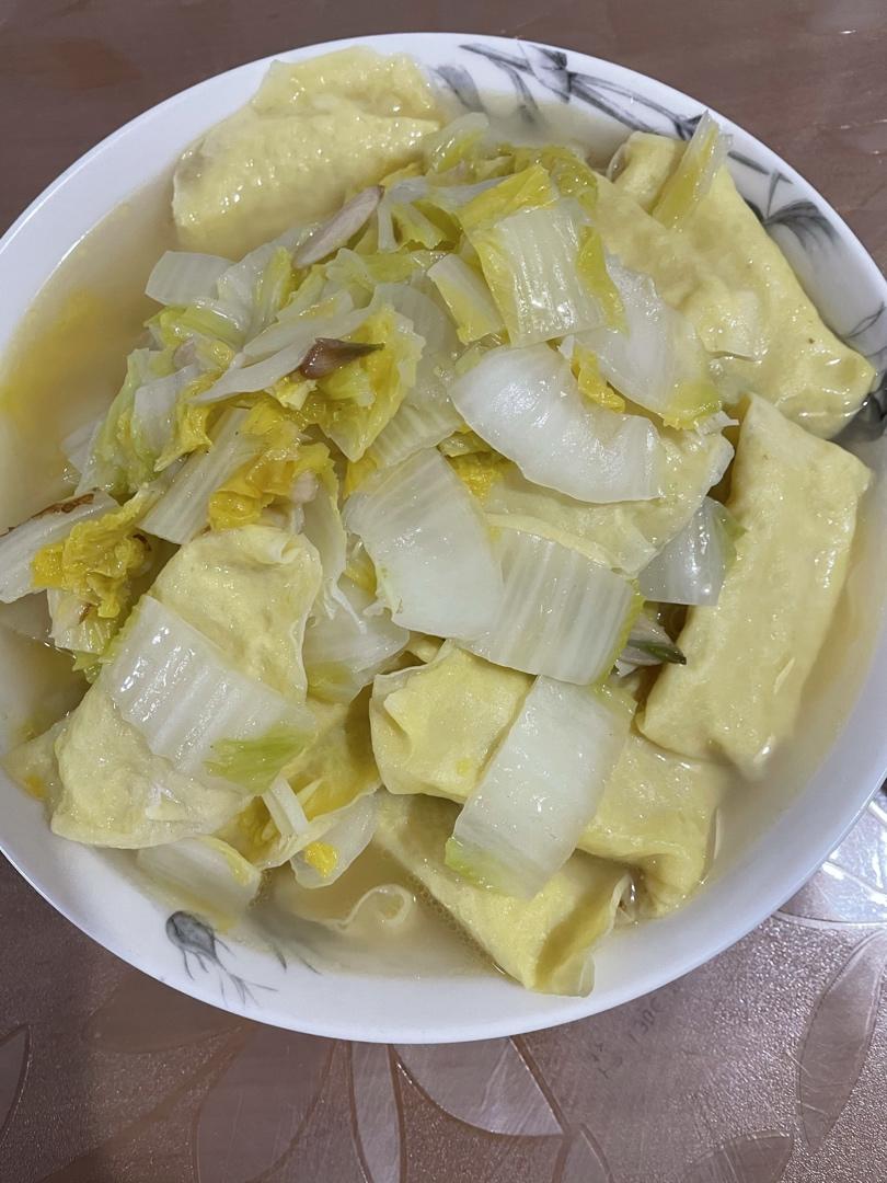 肉圆蛋饺烧青菜